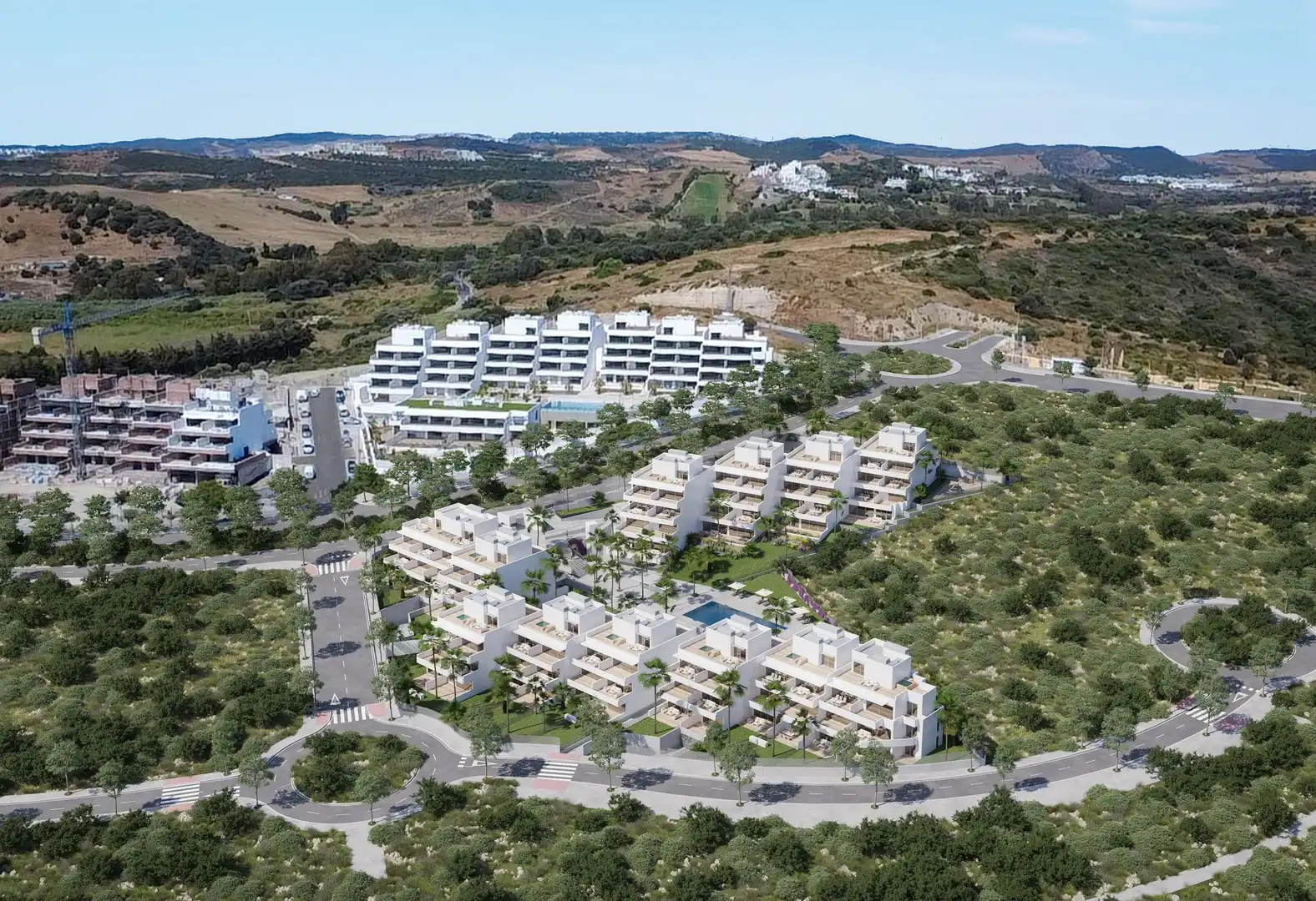 Außenansicht von Dachboden zum Verkauf in Estepona mit Gemeinschaftspool