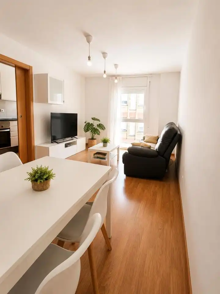 Sala d'estar de Àtic en venda en Badalona amb Aire condicionat i Terrassa
