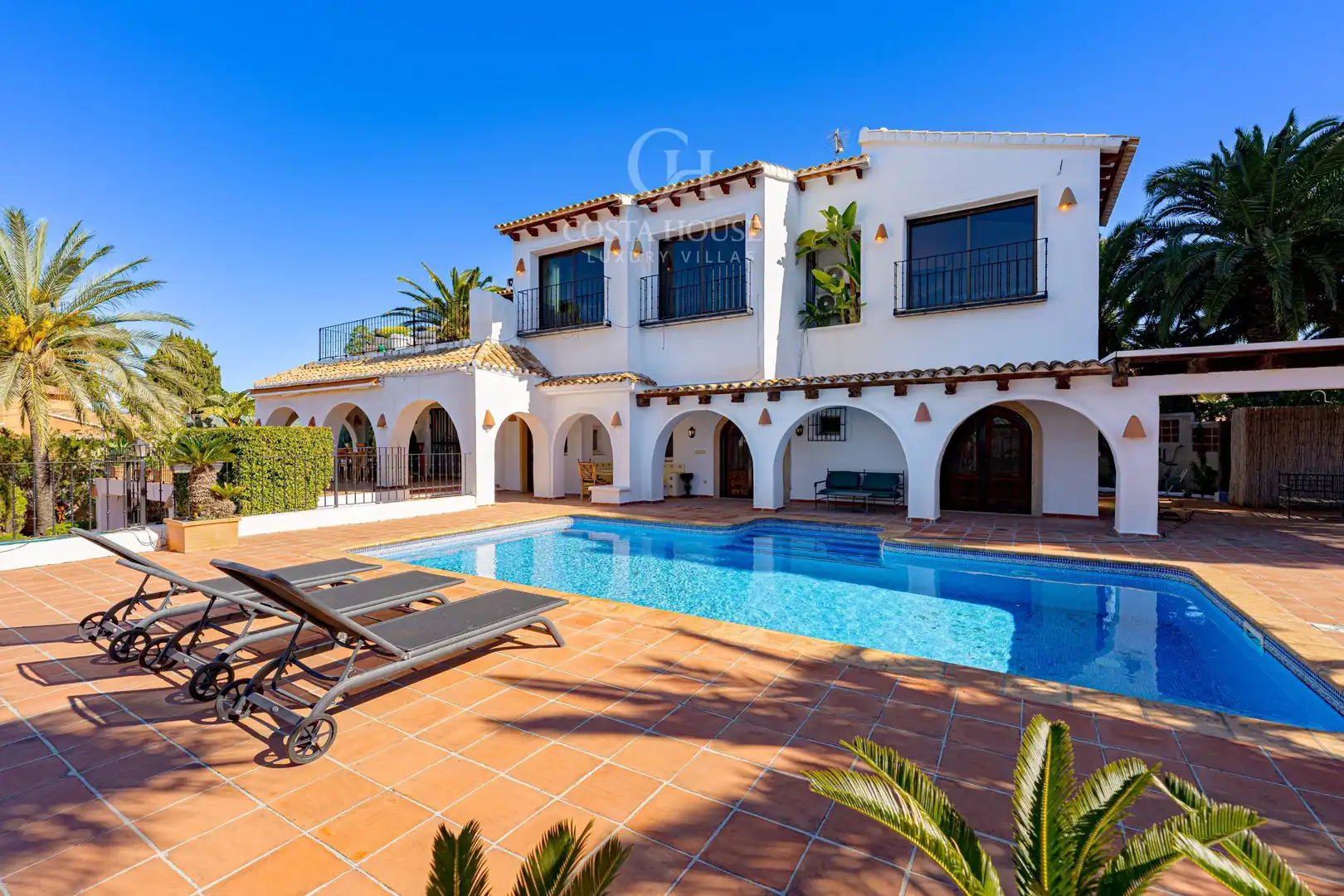 Vista exterior de Casa o chalet en venta en Moraira con Aire acondicionado, Calefacción y Jardín privado