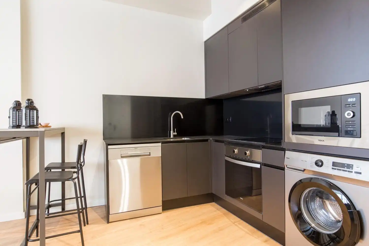 Cocina de Piso de alquiler en Zaragoza con Aire acondicionado, Calefacción y Parquet