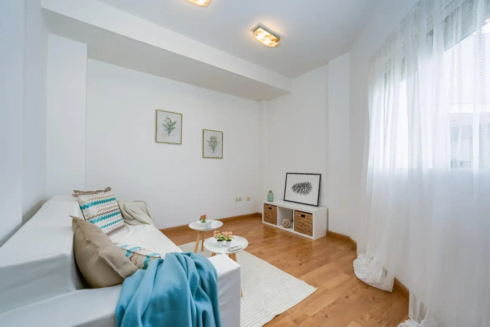 Sala d'estar de Àtic en venda en Sanlúcar la Mayor amb Aire condicionat, Calefacció i Terrassa