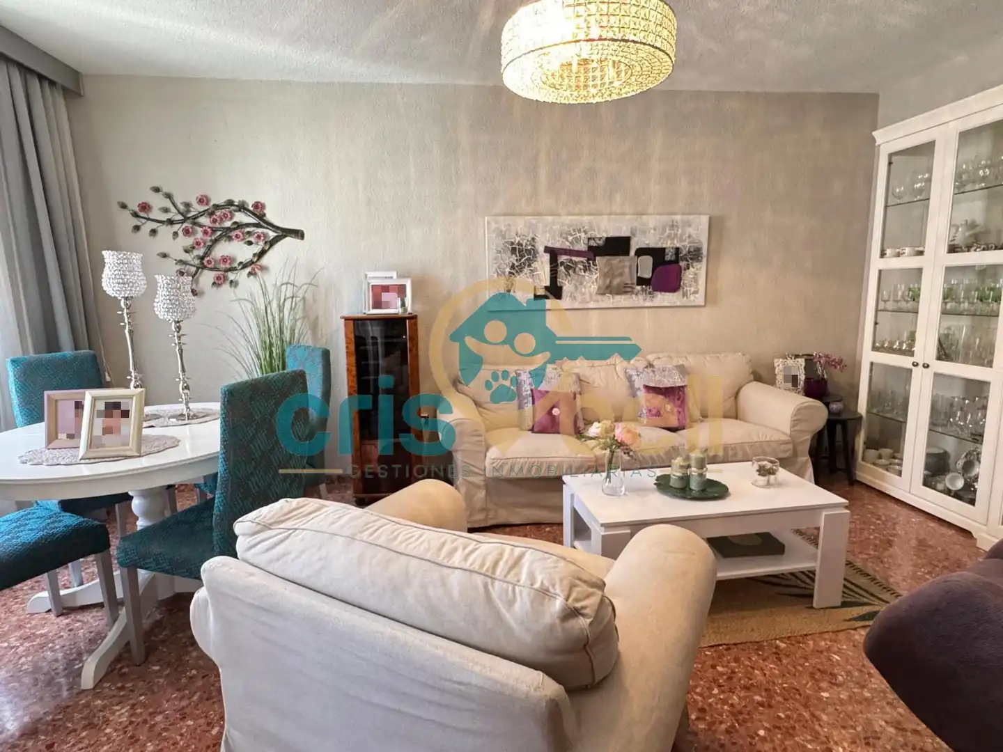 Living room of Flat for sale in Lorca  with Air Conditioner, Furnished and Oven