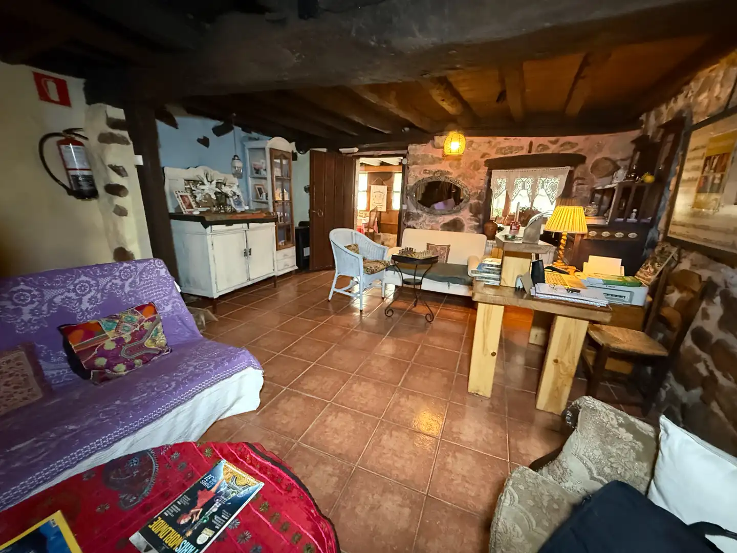 Sala d'estar de Casa o xalet en venda en Ribadesella amb Calefacció, Jardí privat i Parquet
