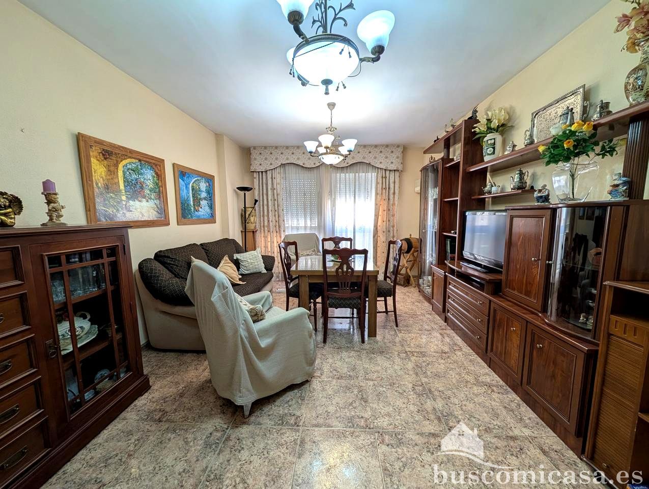 Sala d'estar de Pis en venda en Linares amb Aire condicionat, Calefacció i Moblat