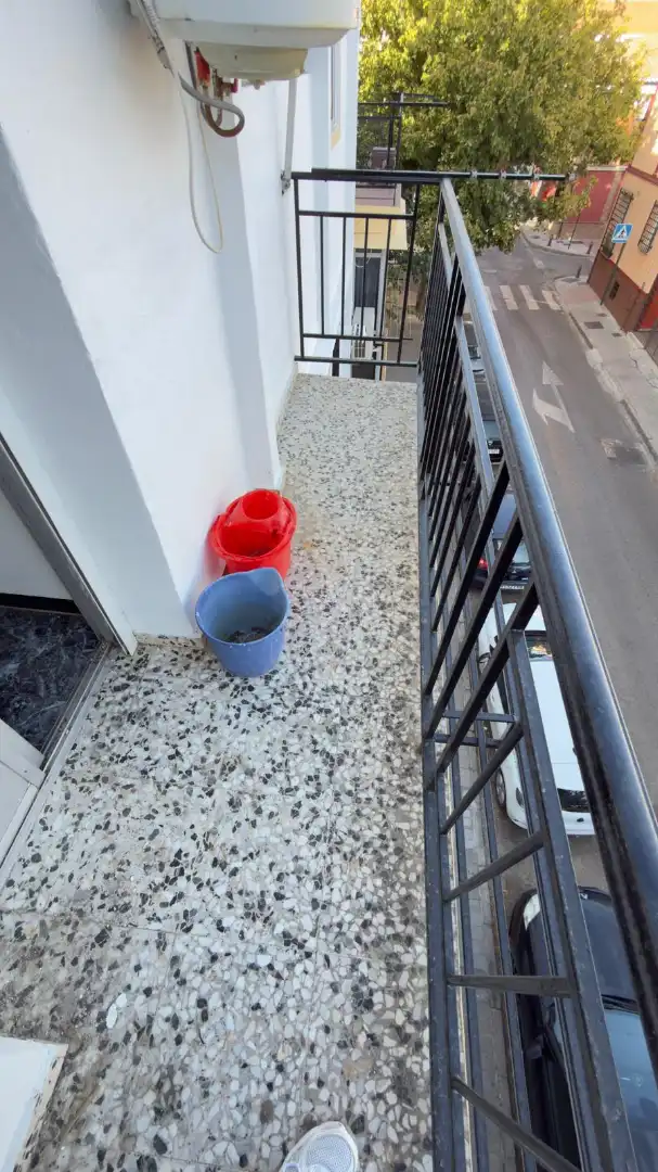 Balcony of Flat for rent in Granada  with Air Conditioner, Furnished and Oven