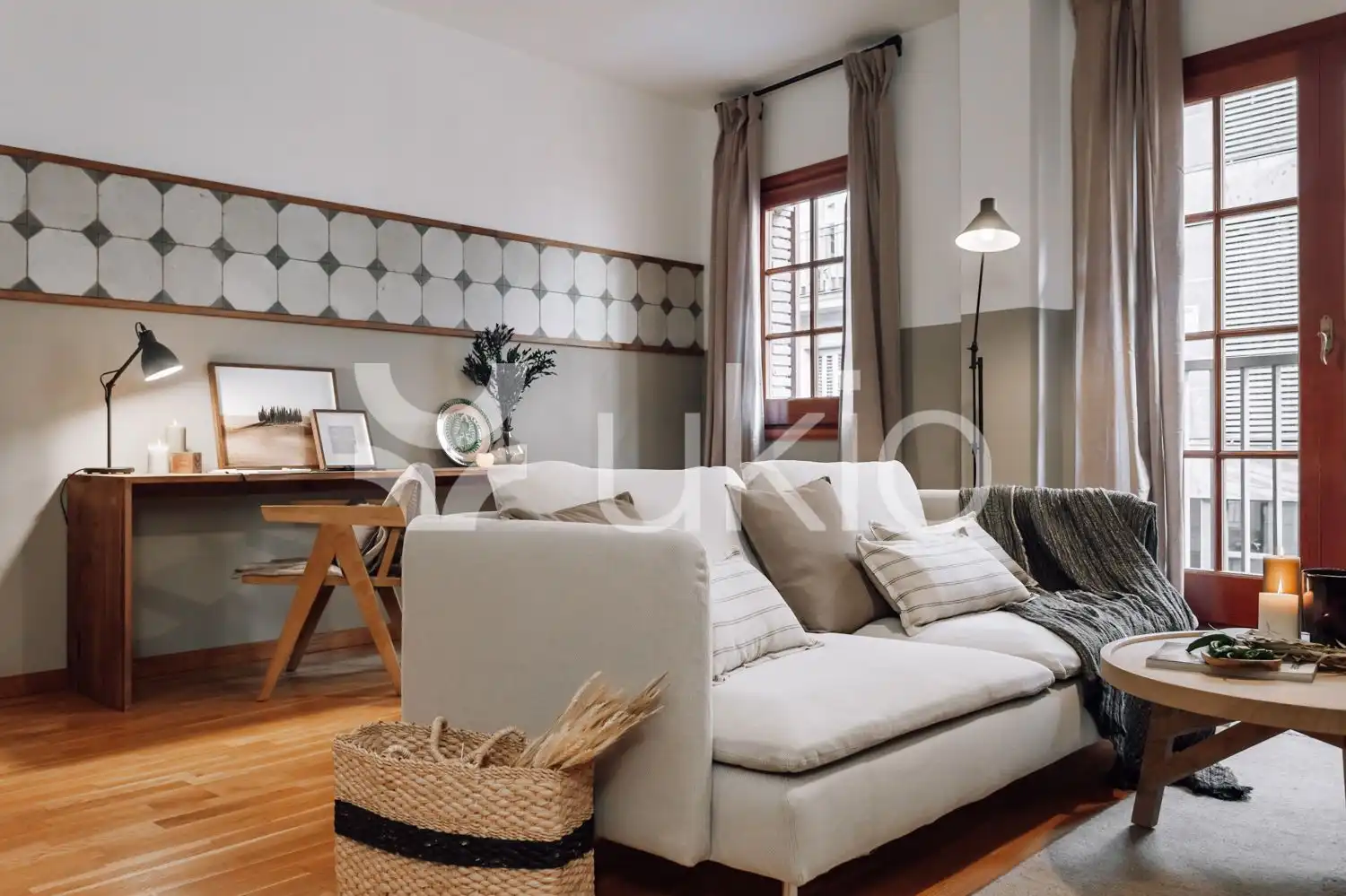 Living room of Apartments for rent in Barcelona  with Storage room, Furnished and Washing machine