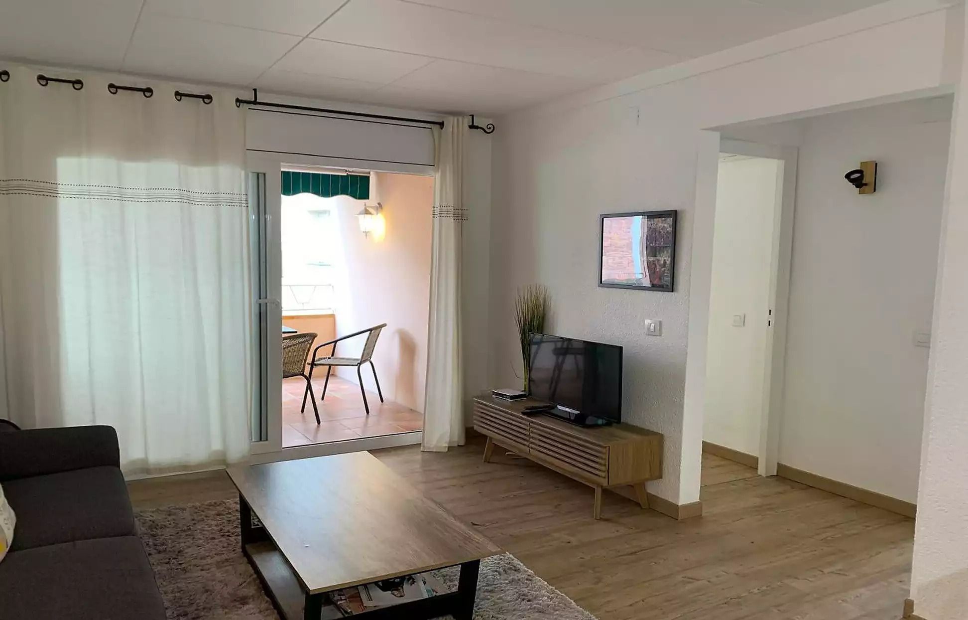 Sala de estar de Piso en venta en Roses con Aire acondicionado, Calefacción y Terraza