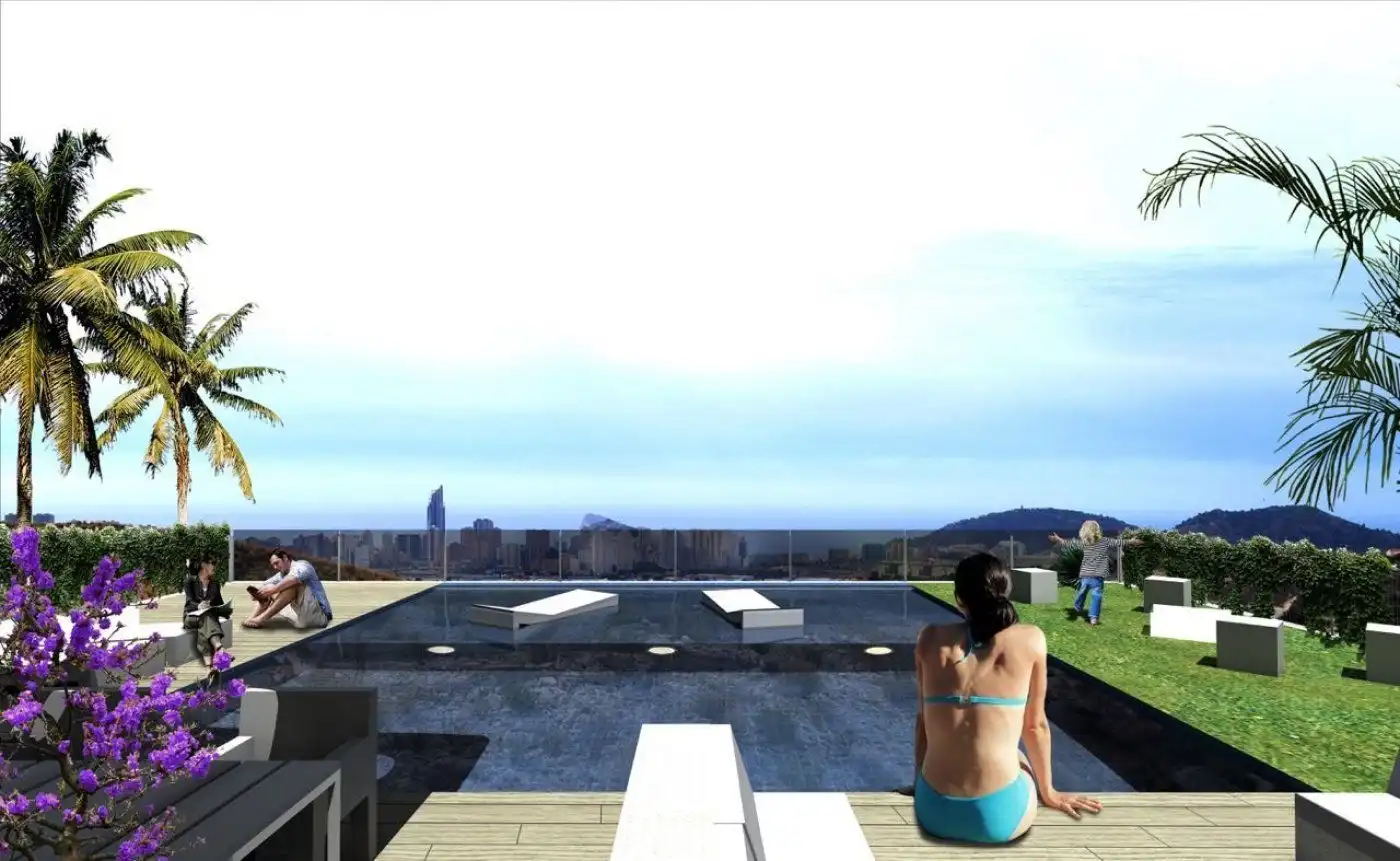 Xalet amb piscina en venda a Finestrat Pueblo, imagen 8