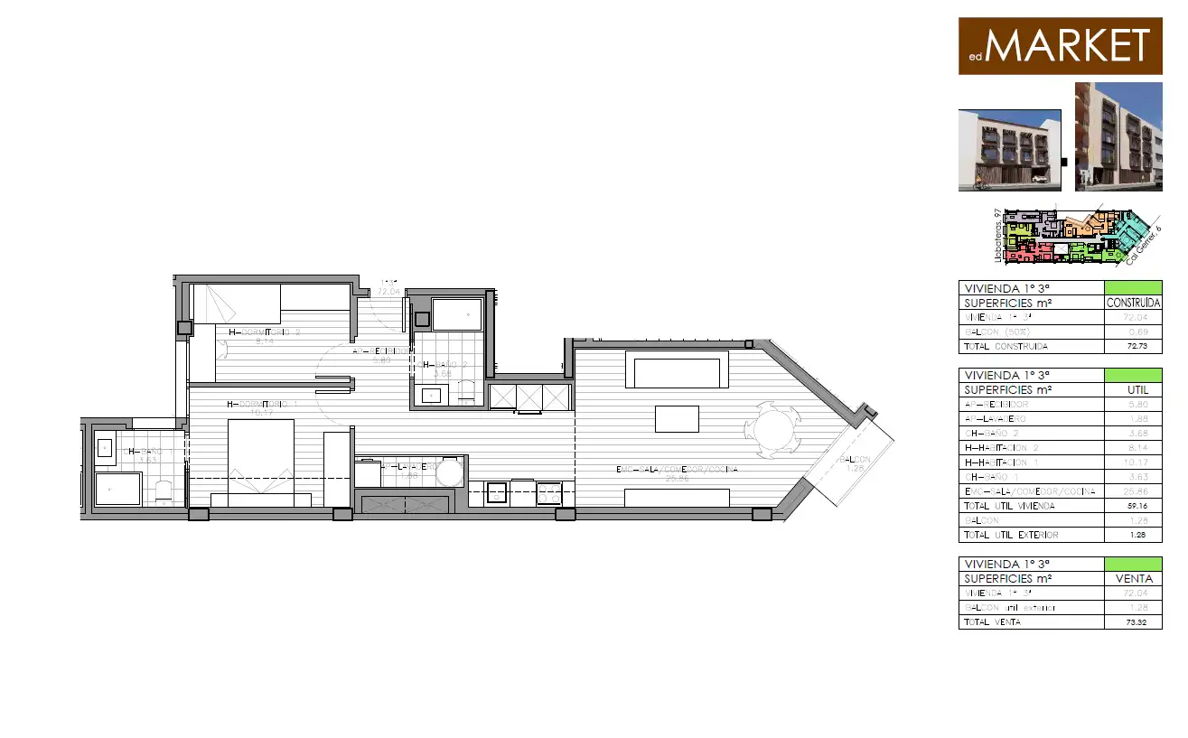 Flat with terrace for sale in Carrer de Cal Gerrer 6