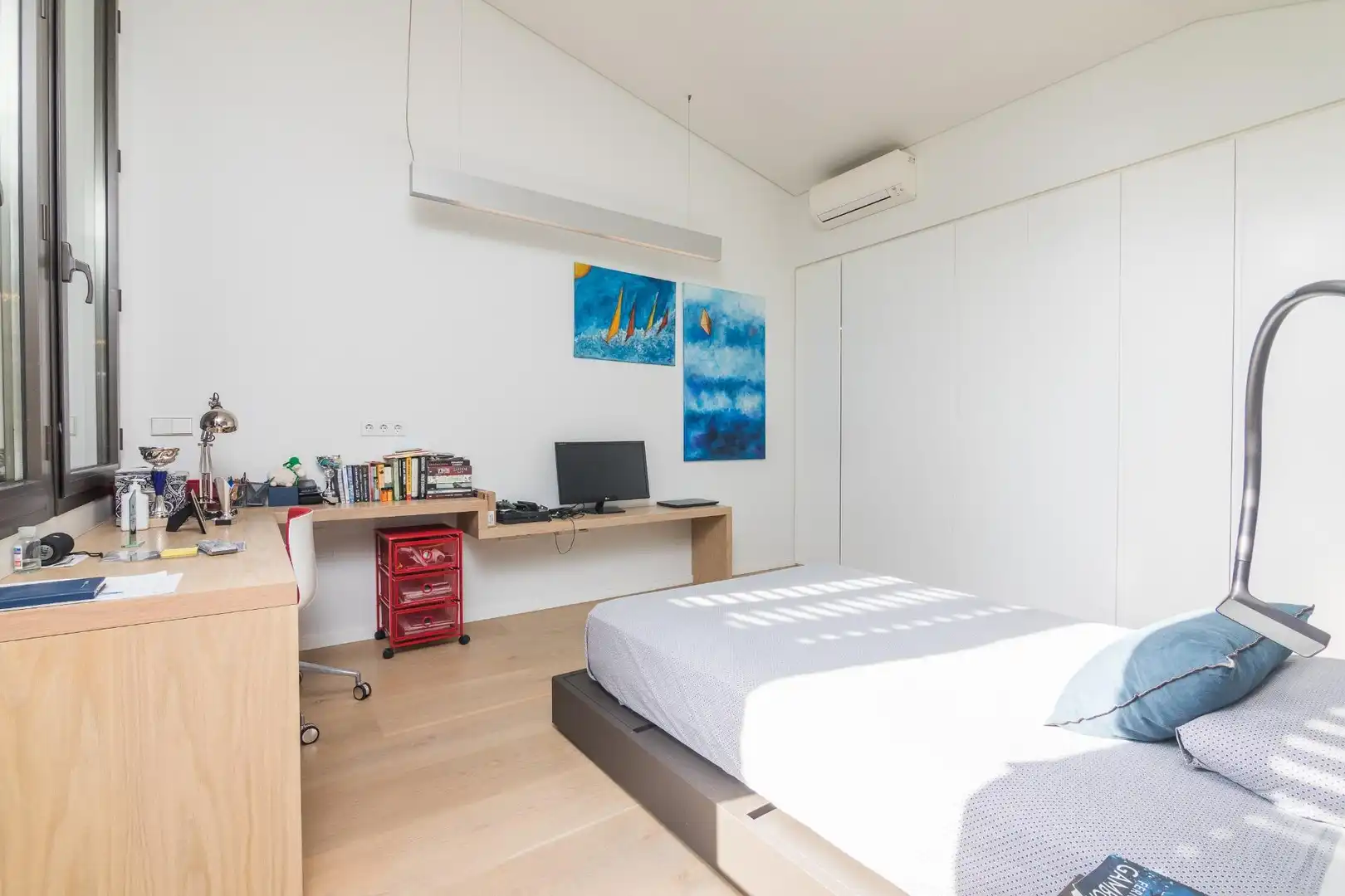 Schlafzimmer von Haus oder Chalet zum Verkauf in Elche / Elx mit Klimaanlage, Heizung und Privatgarten