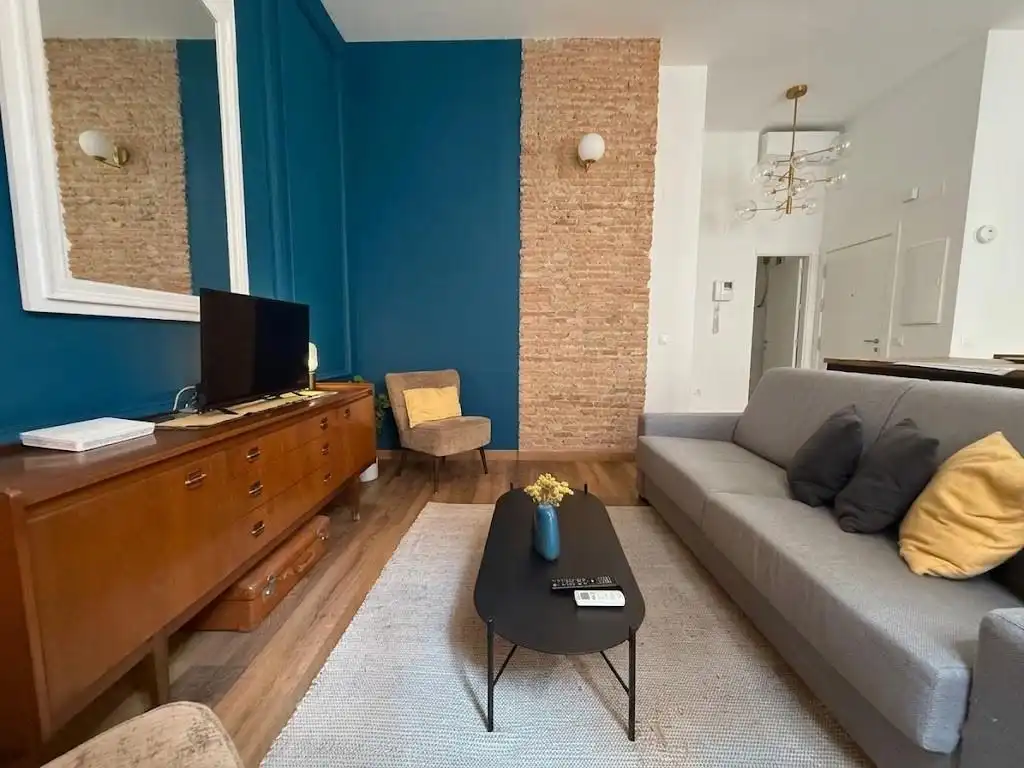 Sala de estar de Piso en venta en Málaga con Aire acondicionado, Terraza y Amueblado