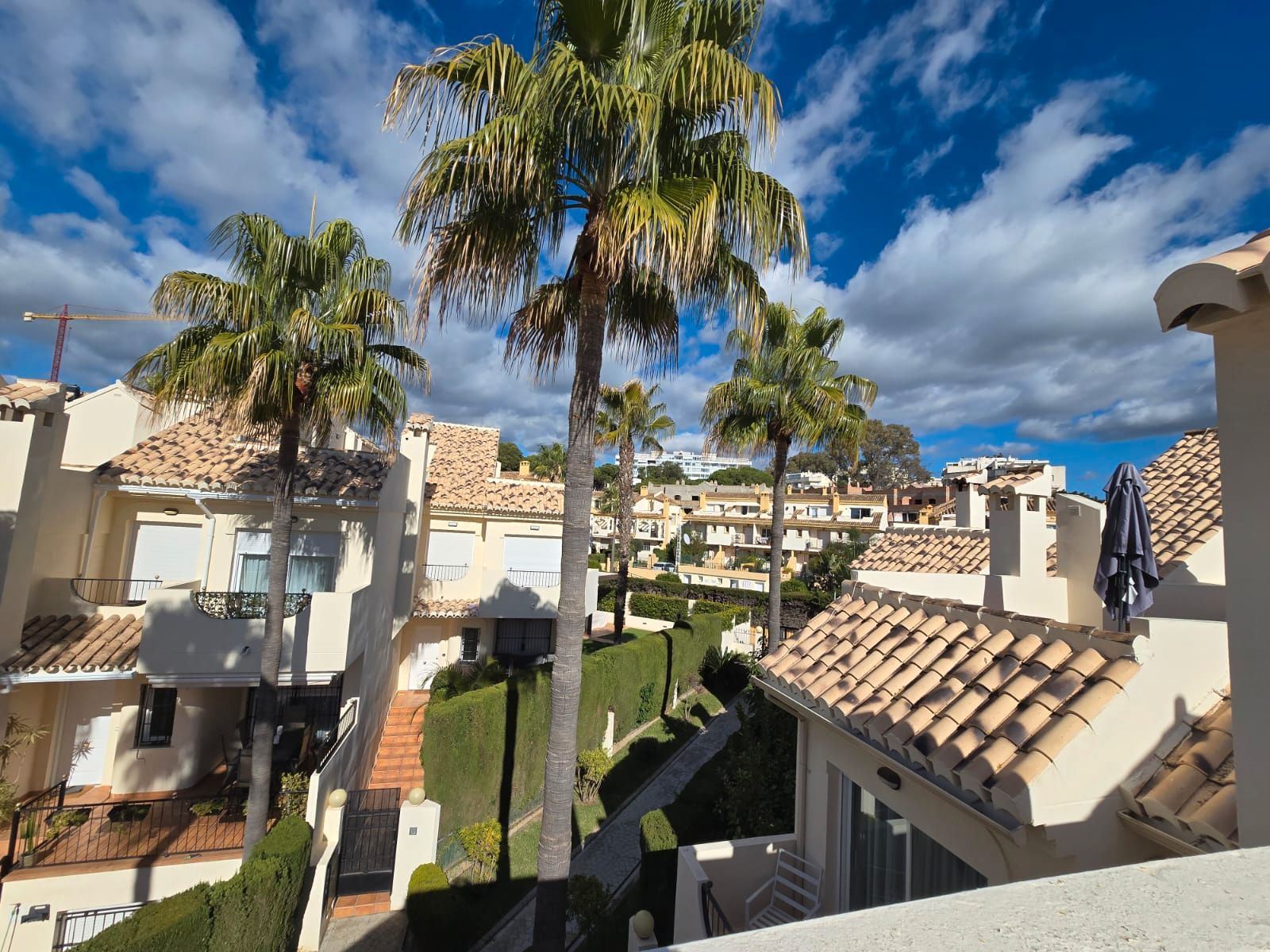 Exterior view of Single-family semi-detached for sale in Marbella  with Furnished