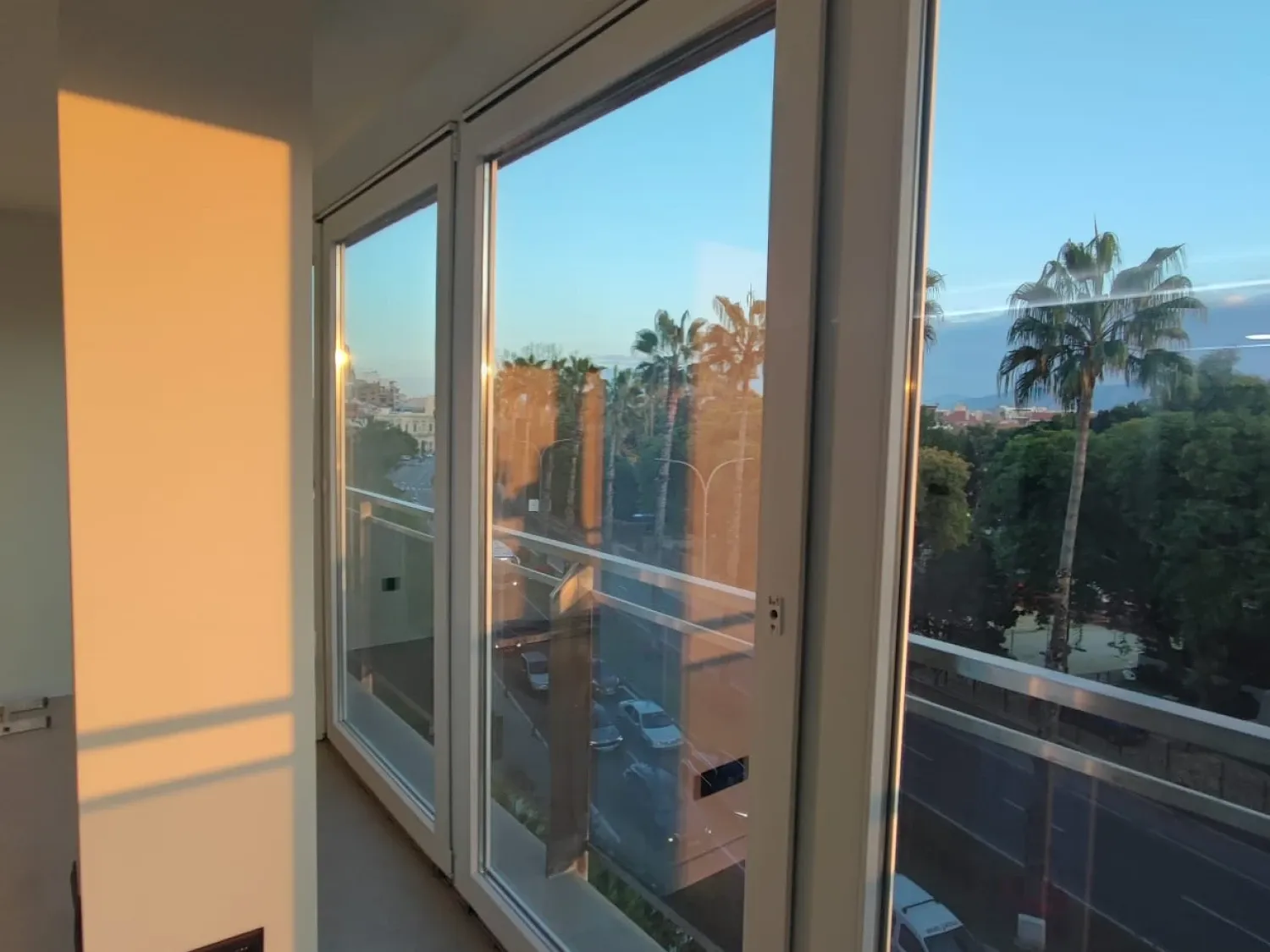 Balcony of Flat to rent in  Murcia Capital  with Air Conditioner, Furnished and Washing machine