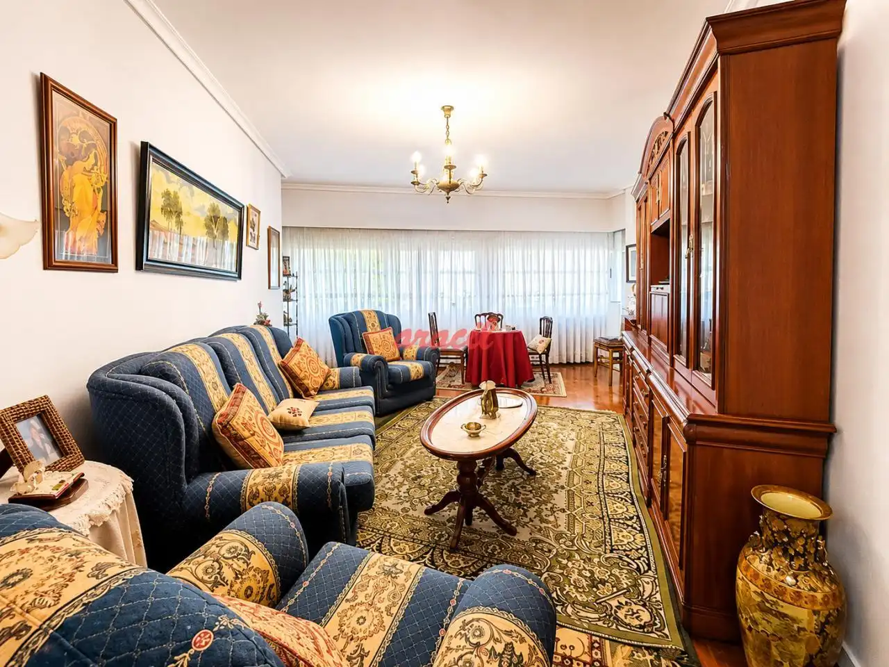 Sala de estar de Piso en venta en Ourense Capital  con Calefacción, Parquet y Terraza