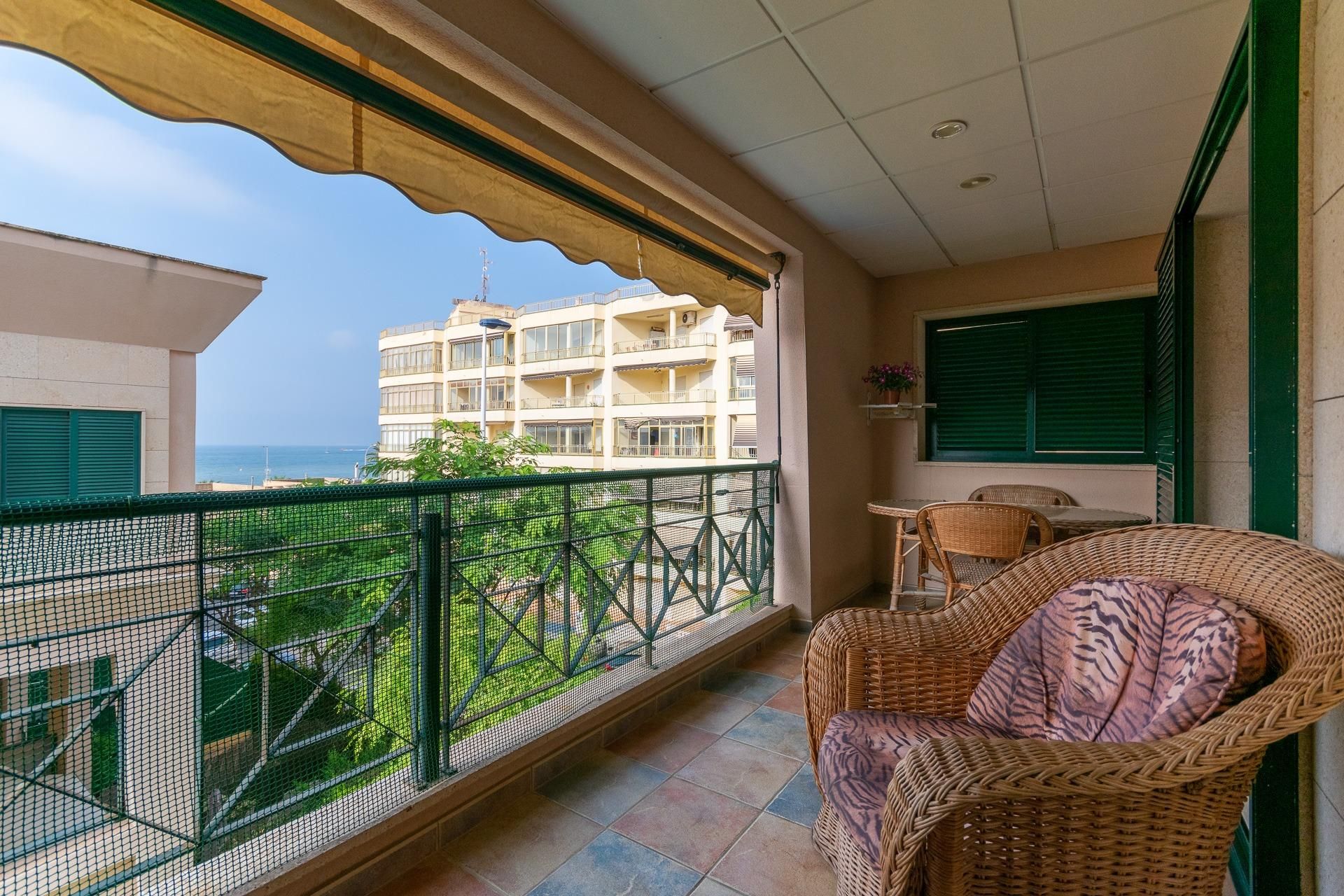 Terrace of Flat to rent in Santa Pola  with Air Conditioner, Heating and Private garden
