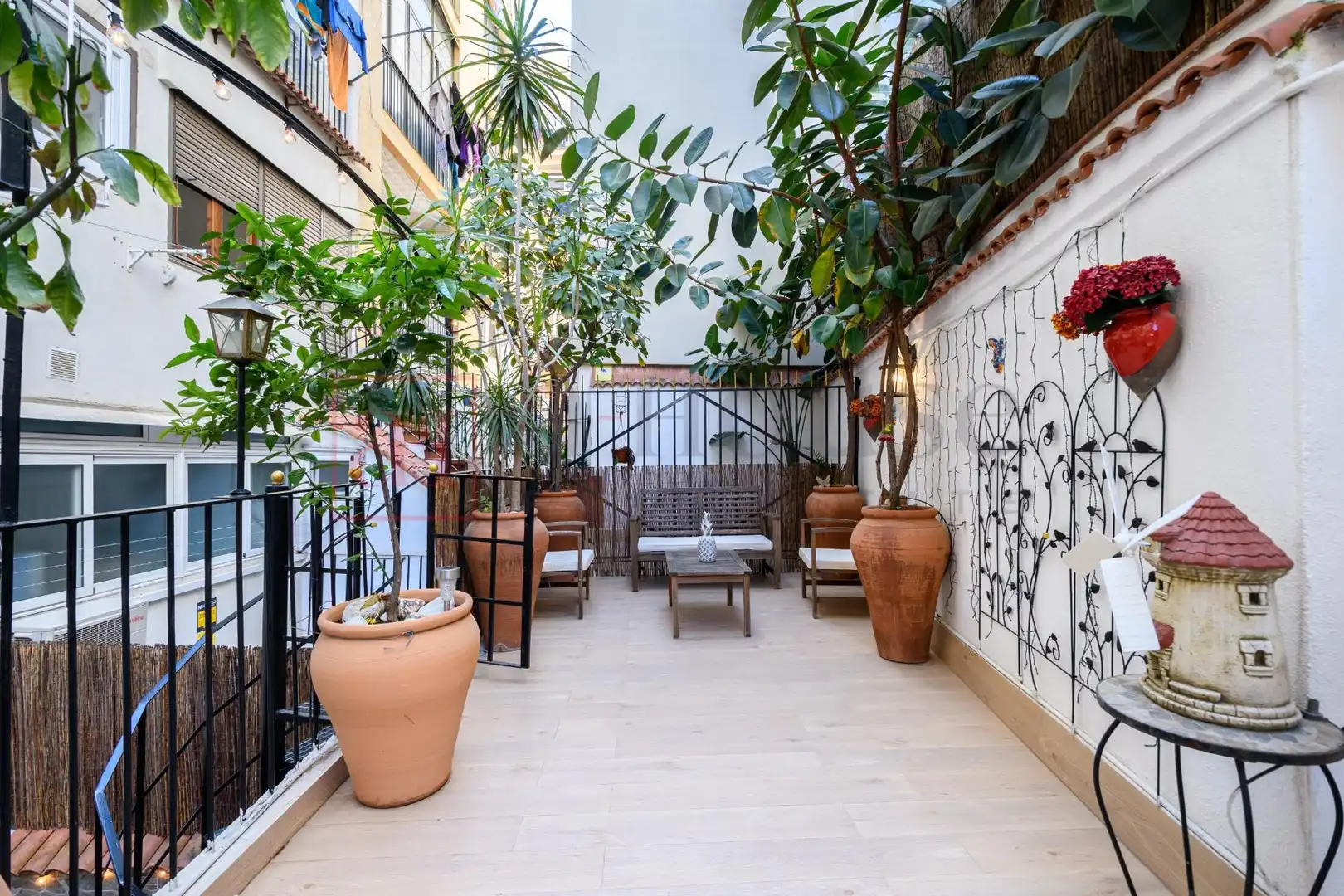 Terraza de Dúplex en venta en  Barcelona Capital con Aire acondicionado, Jardín privado y Parquet