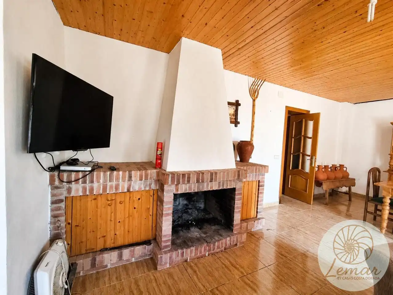 Sala de estar de Finca rústica en venta en L'Ametlla de Mar 