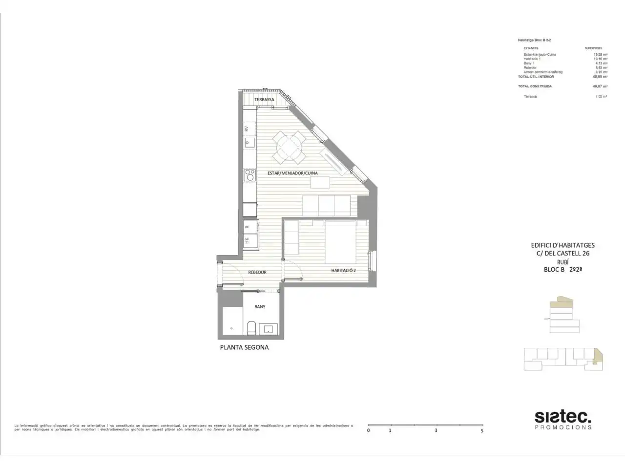 Flat for rent in Calle Castell, Can Fatjó - Sant Jordi Park - Plana del Castell