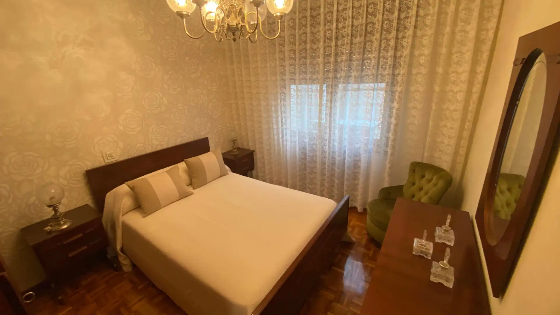 Bedroom of Flat for sale in San Martín del Rey Aurelio  with Heating, Parquet flooring and Terrace