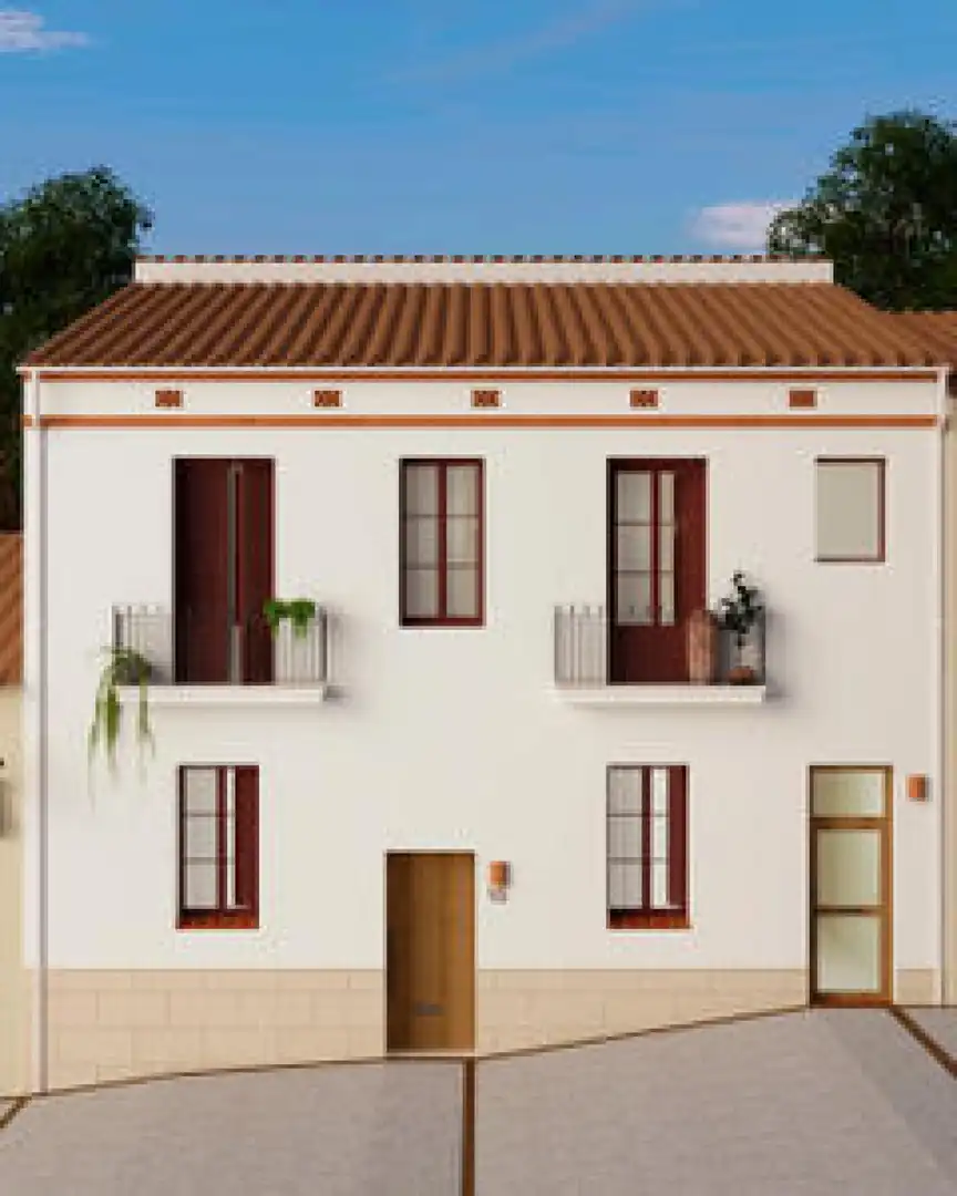 Außenansicht von Wohnung zum Verkauf in Sant Martí de Centelles mit Heizung, Parkett und Balkon