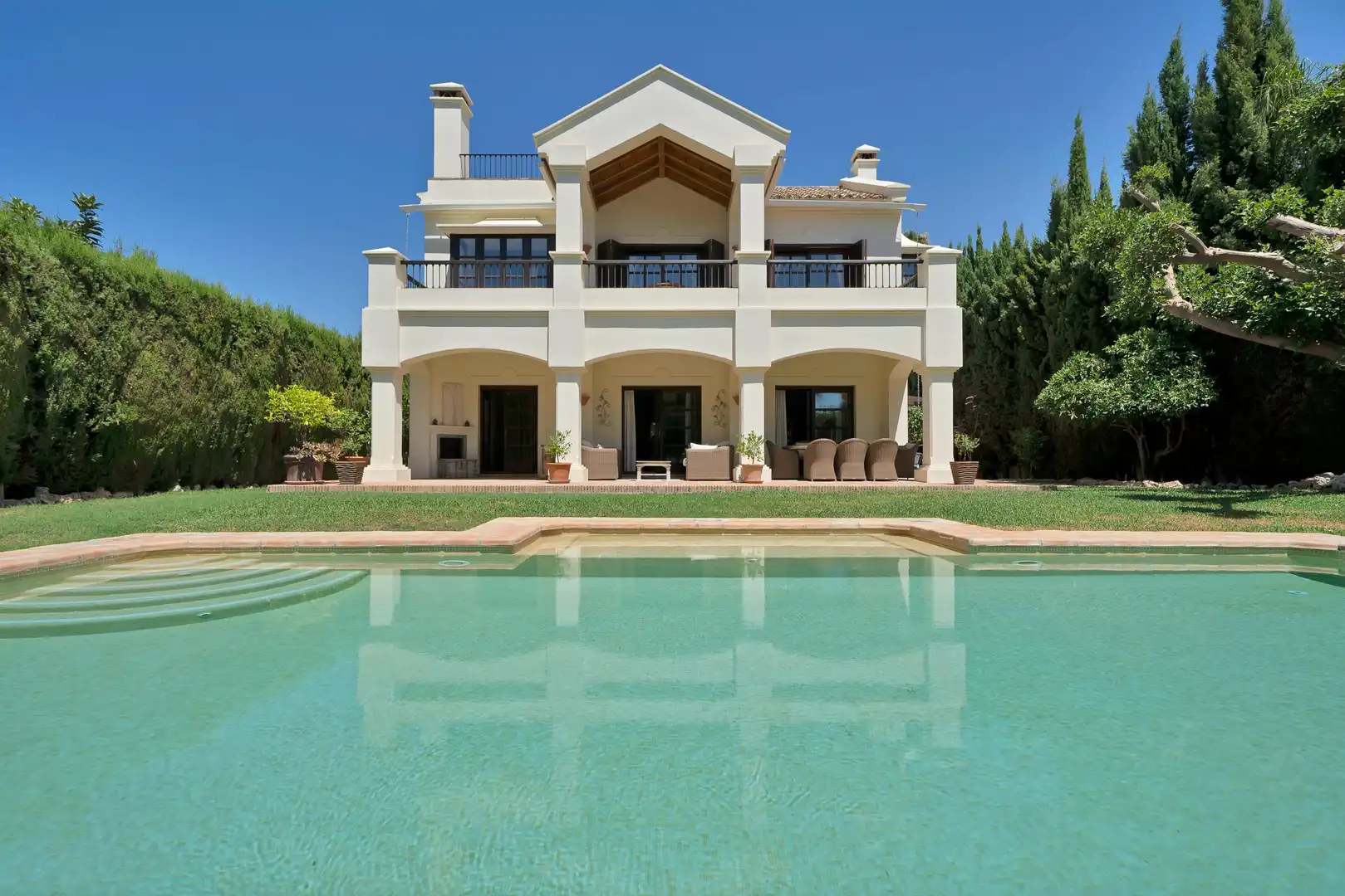 Jardín de Casa o chalet en venta en Marbella con Calefacción, Jardín privado y Terraza