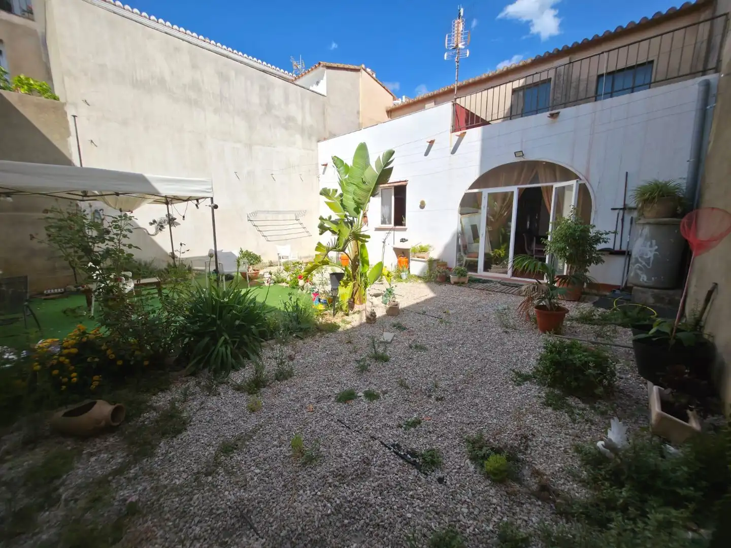 Garten von Einfamilien-Reihenhaus zum Verkauf in Ondara mit Privatgarten, Abstellraum und Schwimmbad