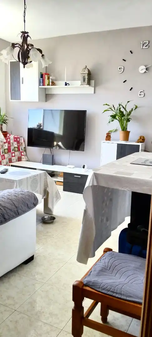 Wohnzimmer von Wohnung zur untervermieten in Málaga mit Möbliert, Ofen und Waschmaschine