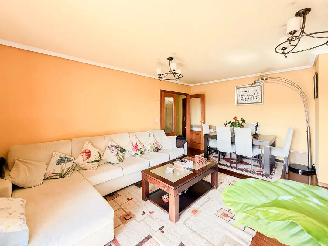 Sala de estar de Piso en venta en Santa Cruz de Bezana con Calefacción, Terraza y Trastero