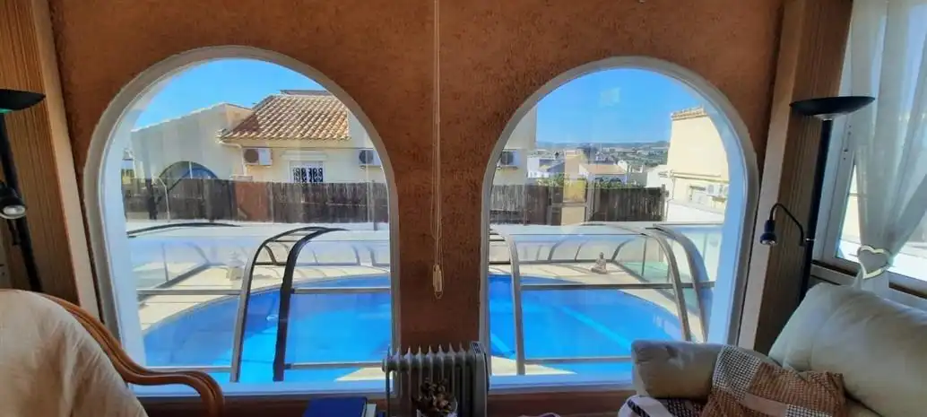 Piscina de Casa o xalet en venda en Mazarrón amb Aire condicionat, Calefacció i Jardí privat