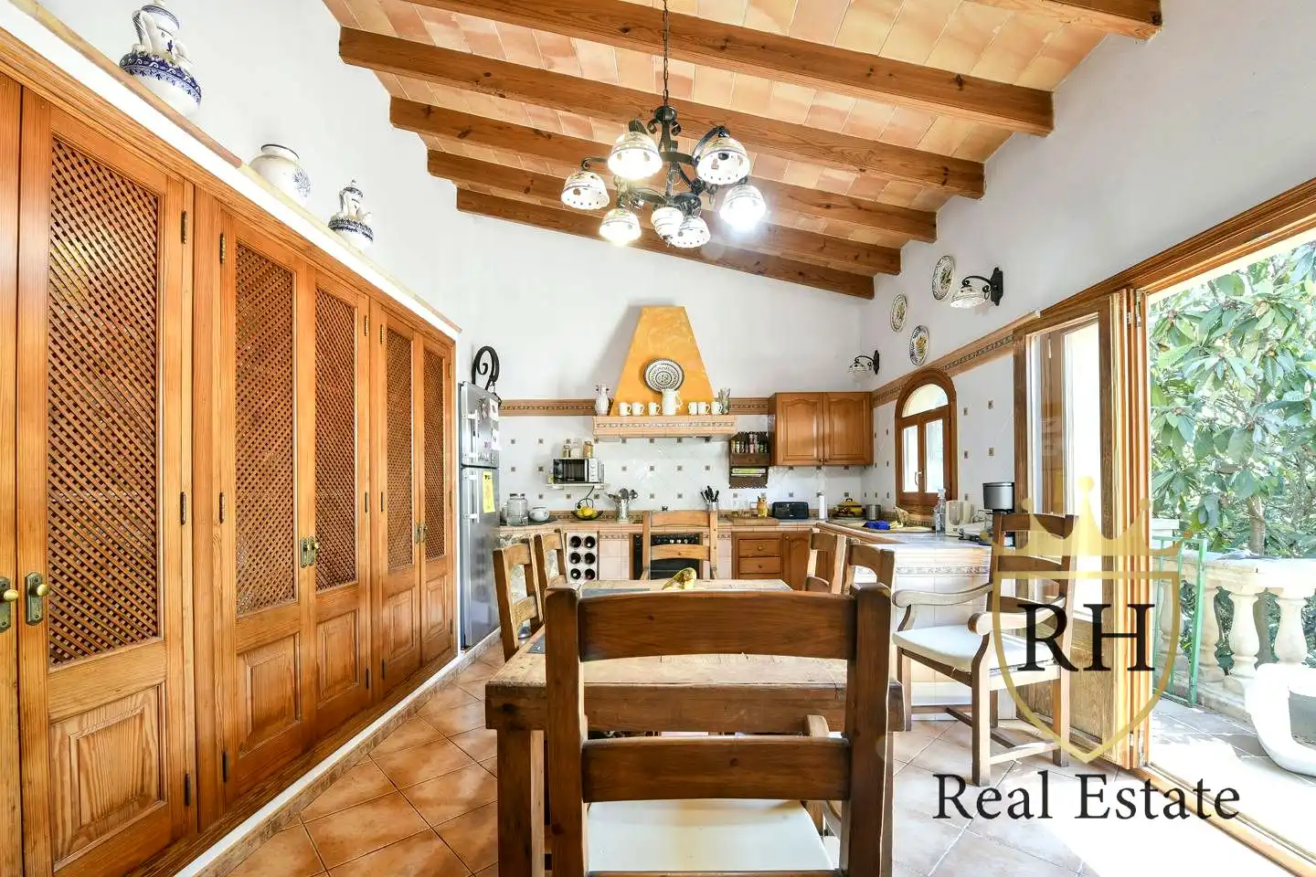 Cocina de Finca rústica en venta en Artà con Jardín privado, Terraza y Trastero