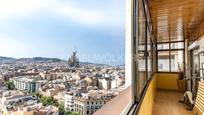 Exterior view of Attic for sale in  Barcelona Capital  with Air Conditioner, Heating and Parquet flooring