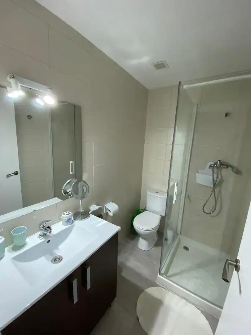 Badezimmer von Wohnung zur untervermieten in Reus mit Parkett, Möbliert und Ofen