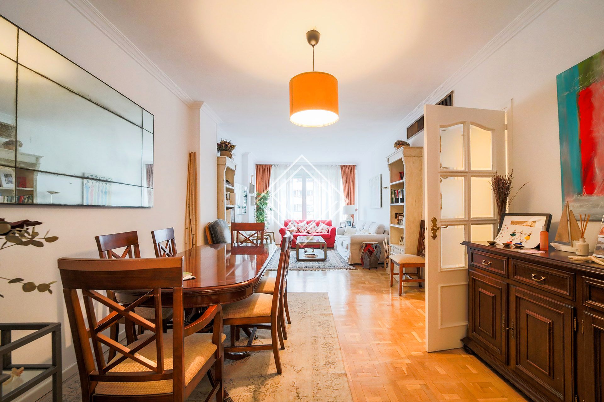 Dining room of Flat for sale in  Madrid Capital  with Air Conditioner, Heating and Terrace