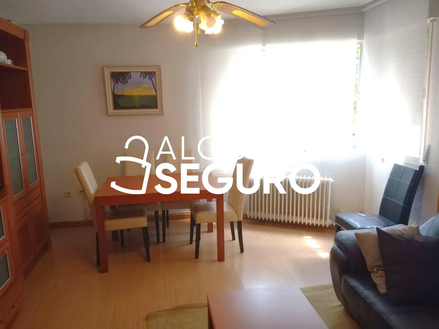 Sala d'estar de Pis de lloguer en Valladolid amb Calefacció i Moblat