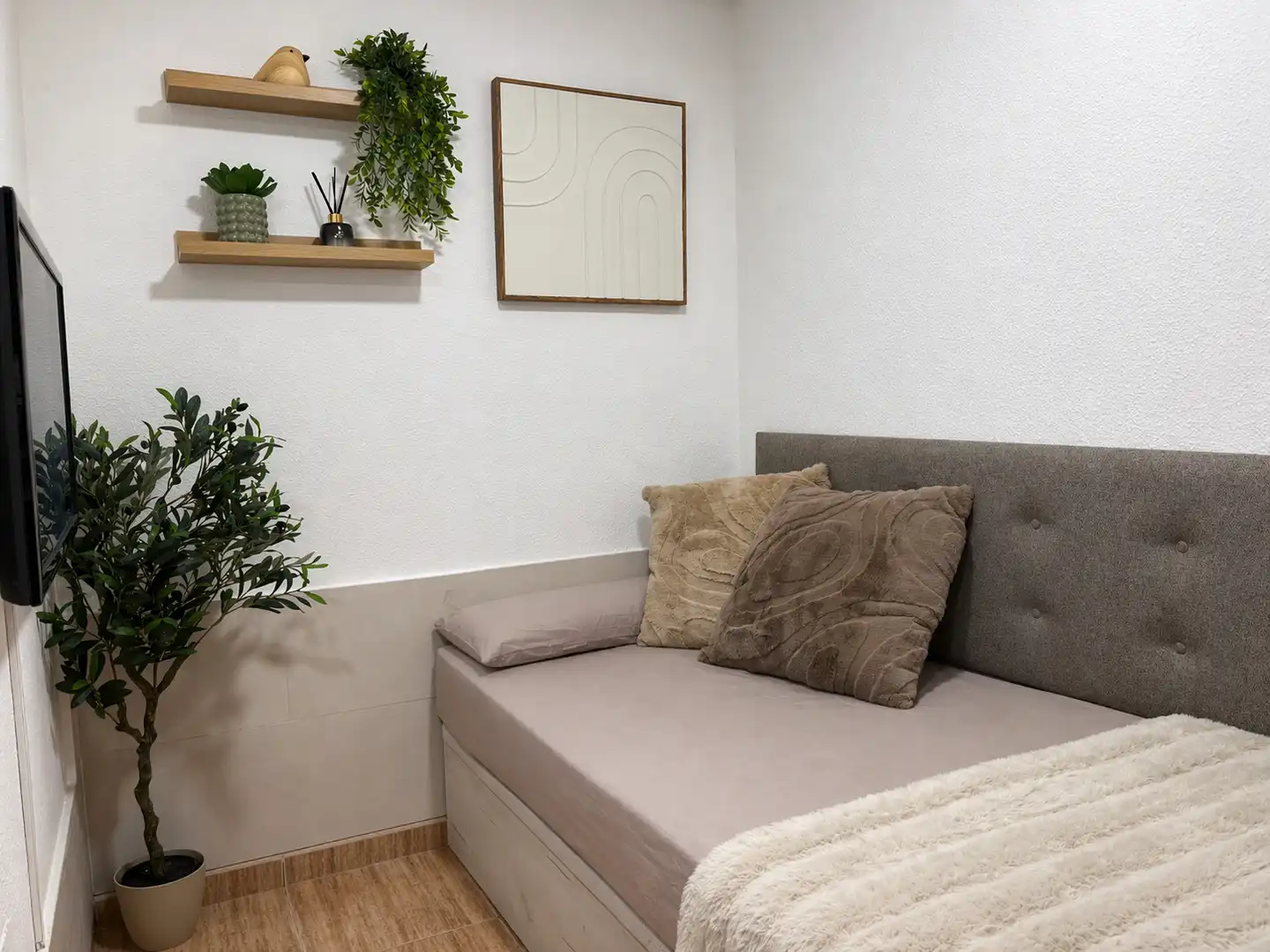 Schlafzimmer von Wohnung zum Verkauf in  Murcia Capital mit Abstellraum, Möbliert und Waschmaschine