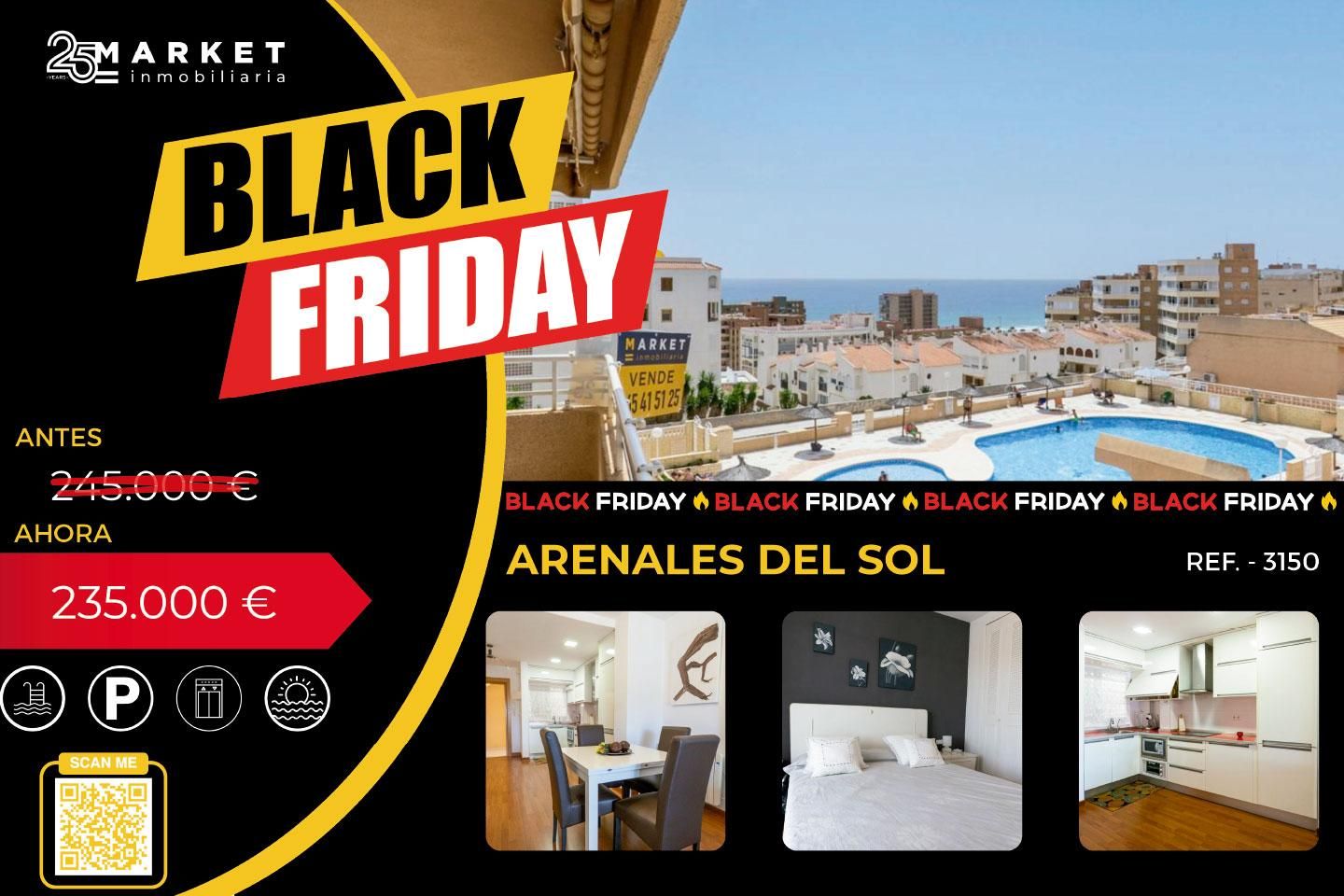 Vista exterior de Pis en venda en Elche / Elx amb Aire condicionat, Calefacció i Terrassa