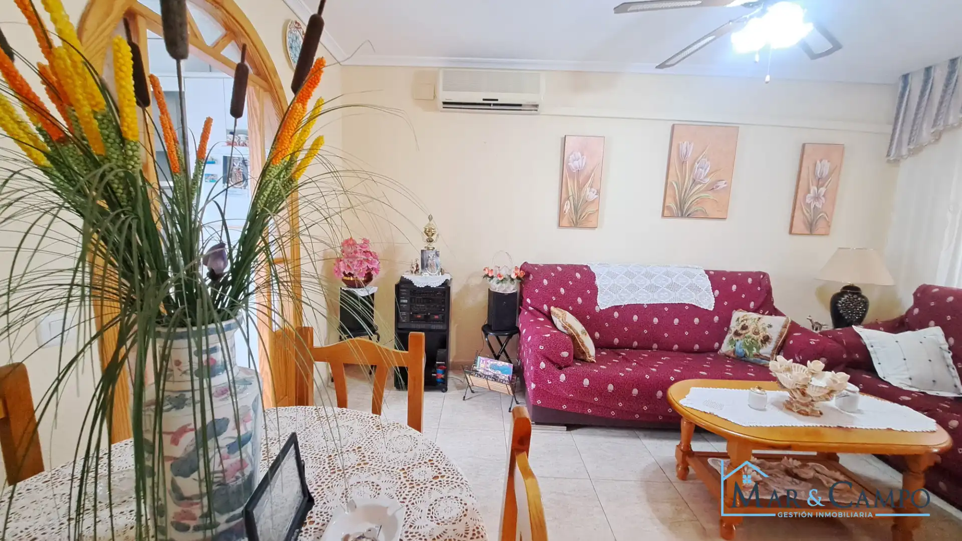 Sala de estar de Casa o chalet en venta en Los Alcázares con Aire acondicionado, Jardín privado y Terraza