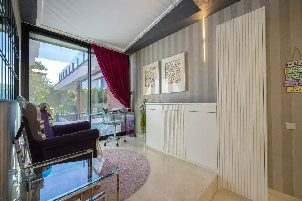 Sala de estar de Casa o chalet en venta en Altea con Aire acondicionado, Calefacción y Jardín privado