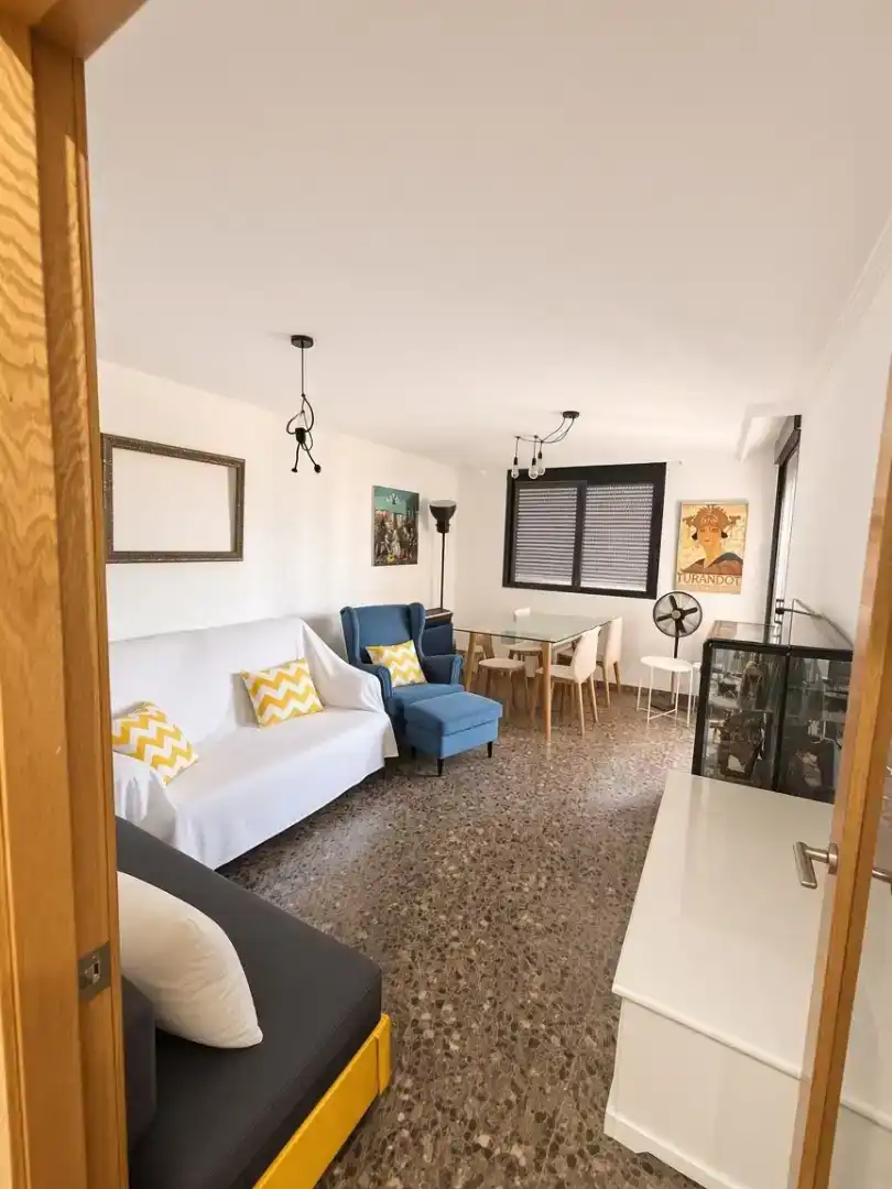 Sala d'estar de Pis en venda en Silla amb Aire condicionat i Balcó