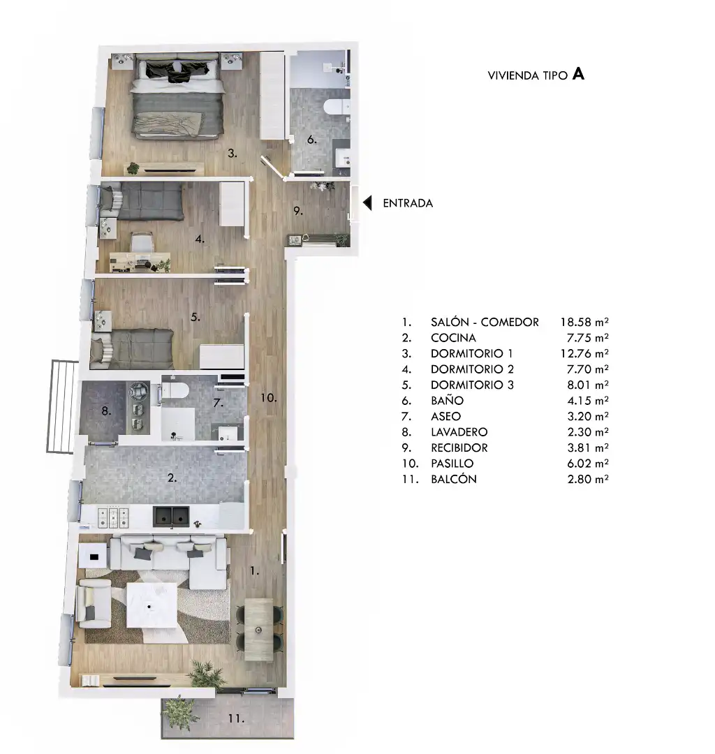 Piso con terraza en venta en Avenida de la Constitución 49, imagen 3