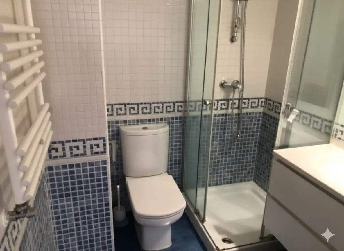 Badezimmer von Wohnung zum Verkauf in Madrid mit Klimaanlage, Heizung und Parkett
