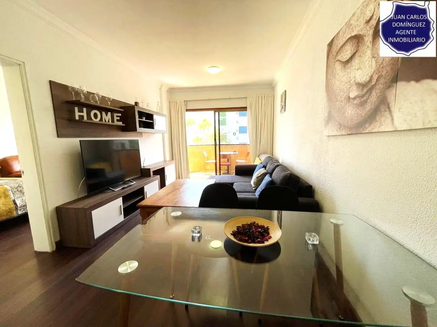 Sala de estar de Apartamento de alquiler en San Bartolomé de Tirajana con Terraza, Amueblado y Piscina comunitaria