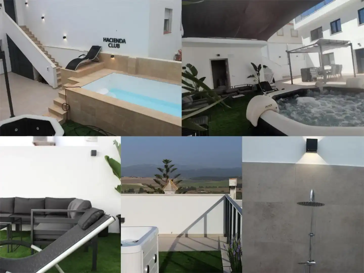 Terrassa de Casa o xalet de lloguer en Benalup-Casas Viejas amb Aire condicionat i Piscina