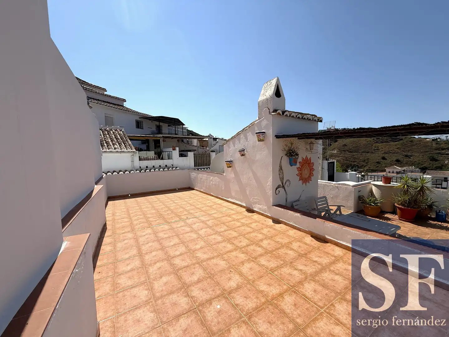 Vista exterior de Casa adosada en venta en Cómpeta