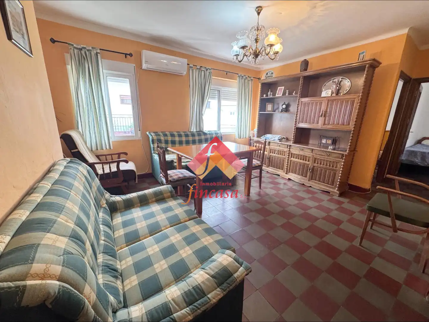 Living room of Flat for sale in Ronda  with Air Conditioner and Furnished