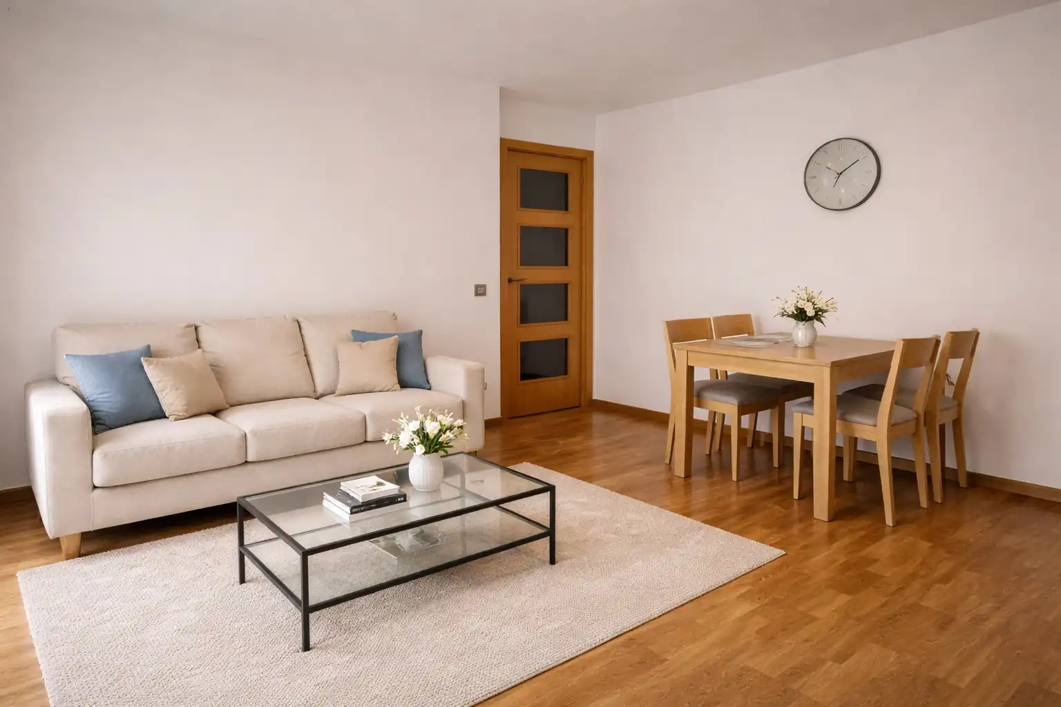 Wohnzimmer von Wohnung zum Verkauf in Vilafranca del Penedès mit Heizung, Parkett und Ofen
