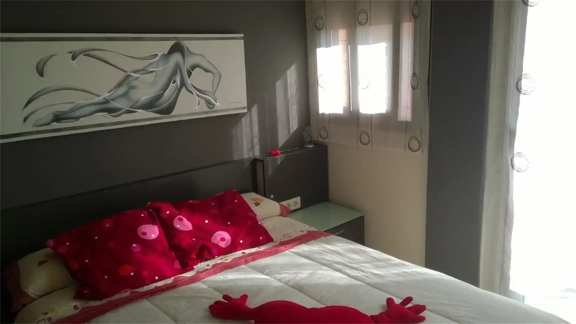Bedroom of Flat for sale in L'Aldea  with Air Conditioner and Balcony