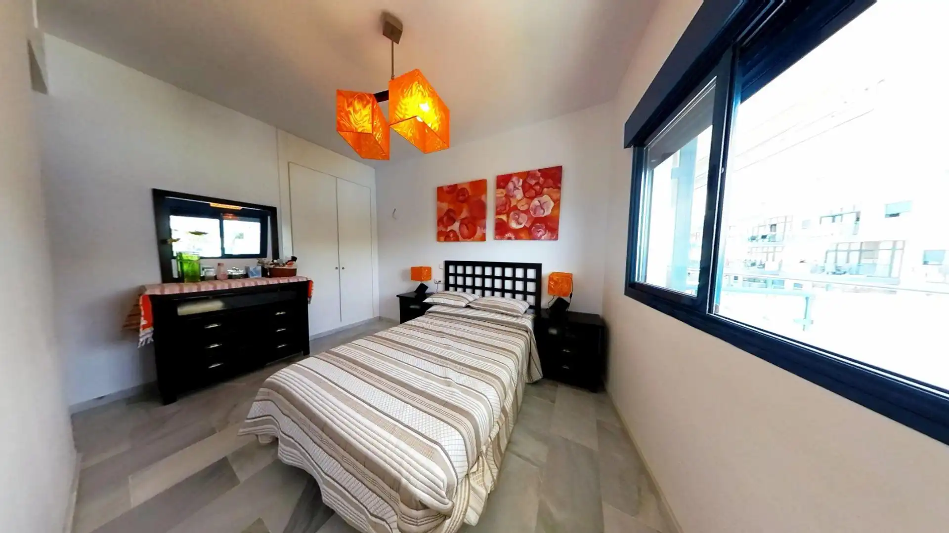 Schlafzimmer von Wohnung zum Verkauf in Gualchos mit Klimaanlage, Heizung und Terrasse