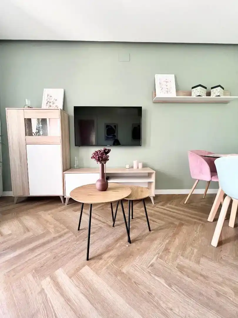 Wohnzimmer von Wohnungen zur Miete in Benalmádena mit Klimaanlage