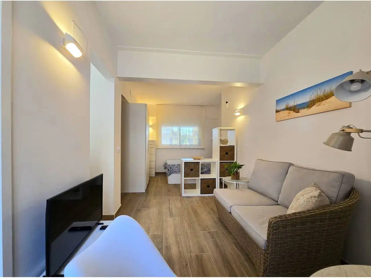 Sala de estar de Piso de alquiler en Cubelles con Aire acondicionado y Amueblado